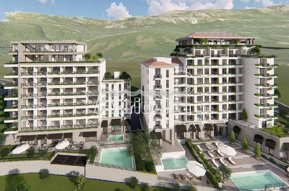 Квартиры в комплексе с бассейном в Бечичи - фото