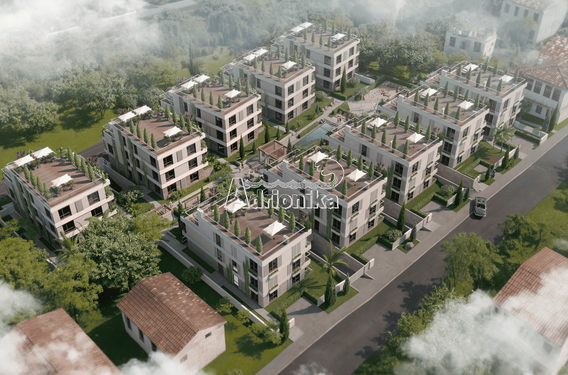 Новый элитный комплекс с бассейном в Тивате недалеко от моря - фото