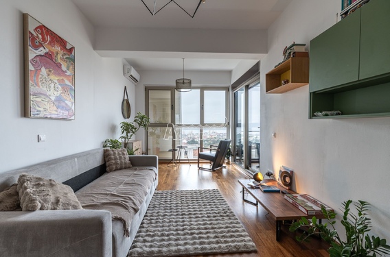 Просторная квартира с видом на море в Тивате, район Мажино - фото