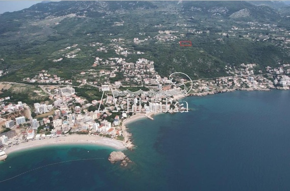 Урбанизированный участок в Добра Вода, Бар, с видом на море - фото