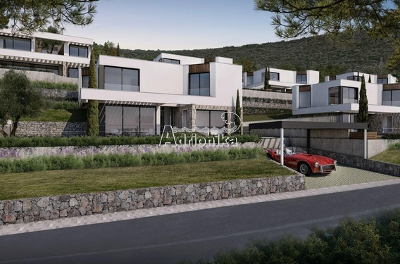 Строящиеся виллы в современном стиле в тихом месте в Херцег Нови - фото