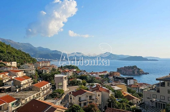 Четырёхкомнатная квартира с панорамным видом на море, Свети-Стефан и Будву - фото