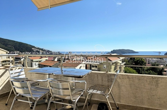 Квартира с одной спальней, Будва, Лази и с видом на море - фото