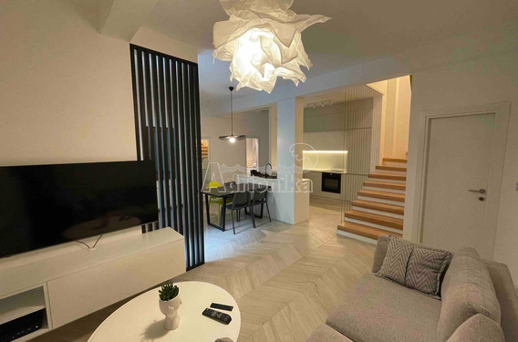 Двухэтажная квартира 139м2 в комплексе с бассейном в Рисане - фото