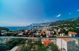 Шикарная квартира с тремя спальнями и потрясающим видом на море, Бечичи